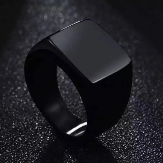 Original men ring matt black titanium stainless steel ring for men